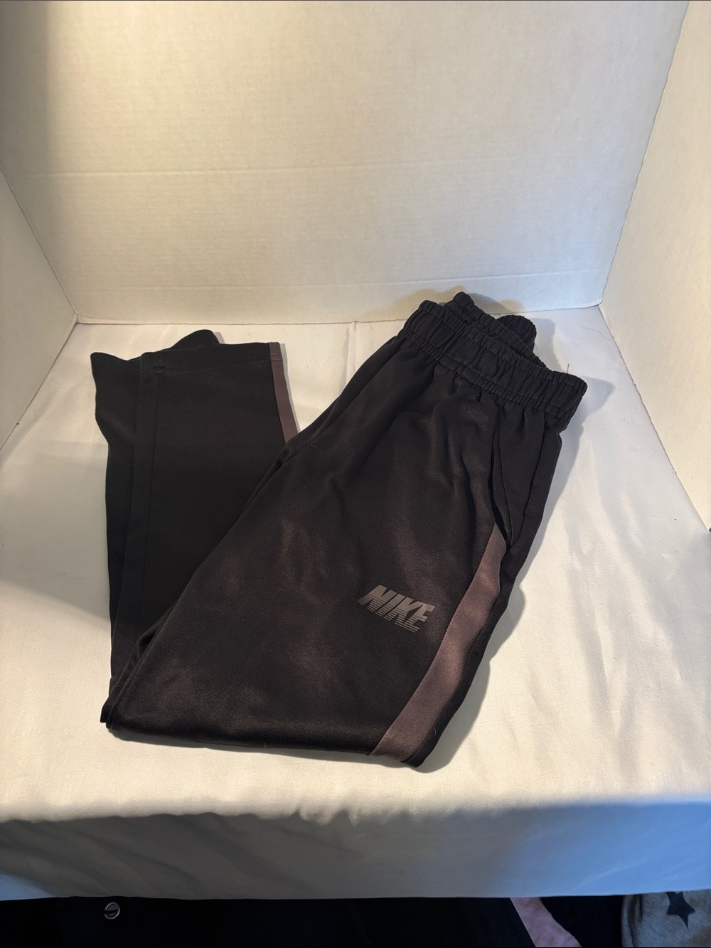 Nike Black Track Pants with Charcoal Side Panels